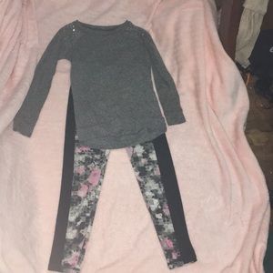 Justice two piece sports leggings outfit size 8/10